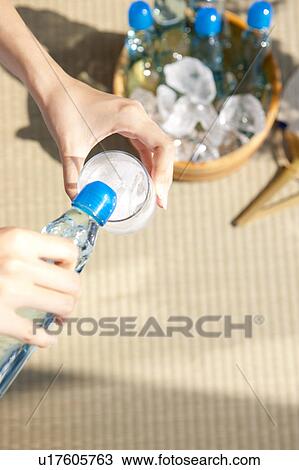 Woman pouring soda in glass View Large Photo Image Stock Image - Woman pouring soda in glass. Fotosearch