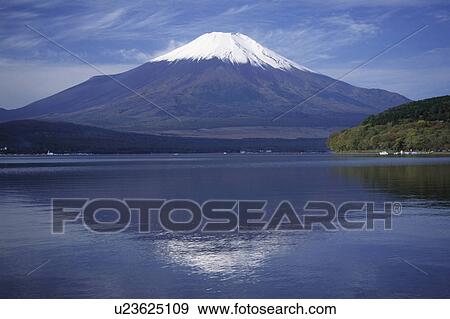 Yamanaka lake and Mt. Fuji View Large Photo Image Stock Photo - Yamanaka lake and Mt. Fuji. Fotosearch