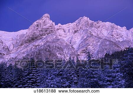 Yatsugatake Mountains at Dawn View Large Photo Image Stock Photo - Yatsugatake Mountains at Dawn. Fotosearch