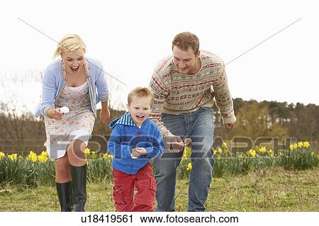 Family Having Egg And Spoon Race View Large Photo Image Stock Image - Family Having Egg And Spoon Race. Fotosearch