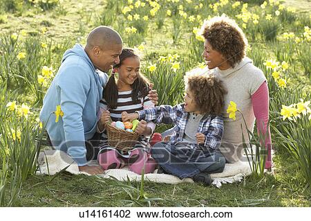 Family Relaxing In Field Of Spring Daffodils View Large Photo Image Stock Image - Family Relaxing In Field Of Spring Daffodils. Fotosearch