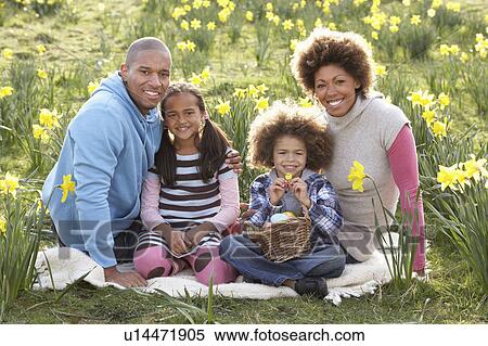 Family Relaxing In Field Of Spring Daffodils View Large Photo Image Stock Photography - Family Relaxing In Field Of Spring Daffodils. Fotosearch