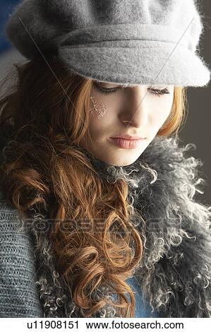 Fashionable Teenage Girl Wearing Cap And Knitwear In Studio View Large Photo Image Stock Image - Fashionable Teenage Girl Wearing Cap And Knitwear In Studio. Fotosearch
