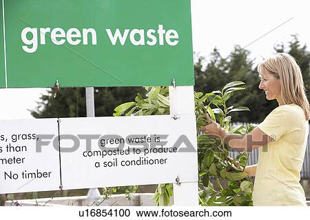 Man At Recycling Centre Disposing Of Garden Waste View Large Photo Image Stock Image - Man At Recycling Centre Disposing Of Garden Waste. Fotosearch