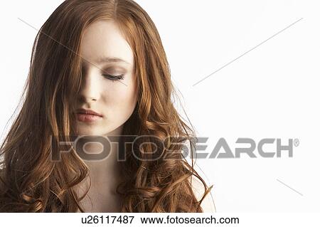 Portrait Of Attractive Teenage Girl In Studio View Large Photo Image Stock Photo - Portrait Of Attractive Teenage Girl In Studio. Fotosearch