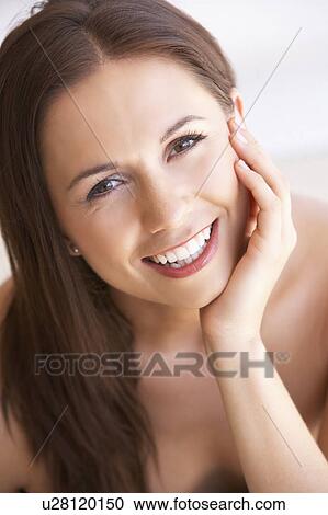 Portrait Of Attractive Young Woman View Large Photo Image Stock Image - Portrait Of Attractive Young Woman. Fotosearch