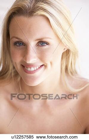 Stock Photography - Portrait Of Attractive Young Woman. Fotosearch