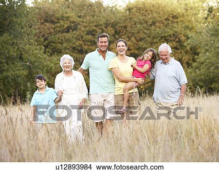 Portrait Of Extended Family Group In Park View Large Photo Image Picture - Portrait Of Extended Family Group In Park. Fotosearch