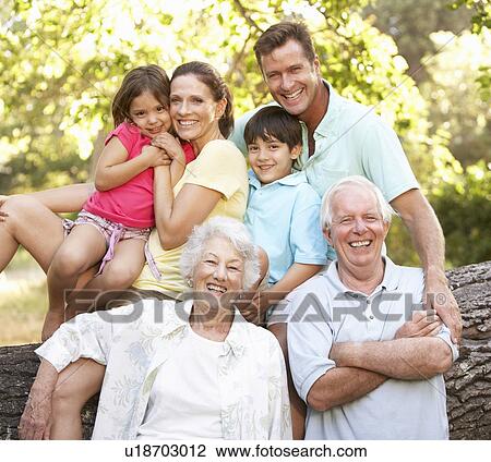 Portrait Of Extended Family Group In Park View Large Photo Image Stock Image - Portrait Of Extended Family Group In Park. Fotosearch