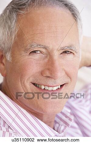 Portrait Of Happy Senior man View Large Photo Image Stock Image - Portrait Of Happy Senior man. Fotosearch