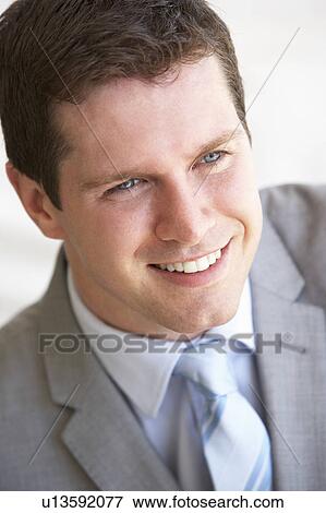 Portrait Of Happy Young Man View Large Photo Image Stock Photo - Portrait Of Happy Young Man. Fotosearch