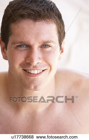 Portrait Of Happy Young Man View Large Photo Image Stock Photo - Portrait Of Happy Young Man. Fotosearch