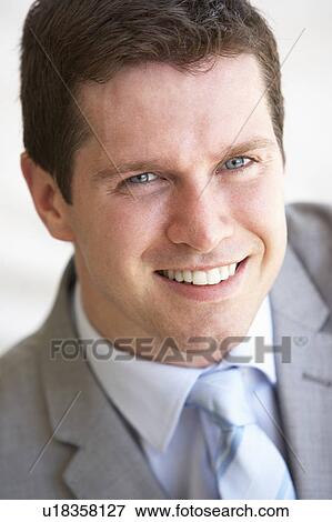 Portrait Of Happy Young Man View Large Photo Image Stock Photo - Portrait Of Happy Young Man. Fotosearch