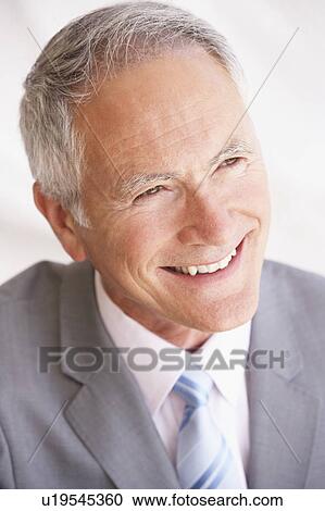 Stock Image - Portrait Of Senior Businessman. Fotosearch