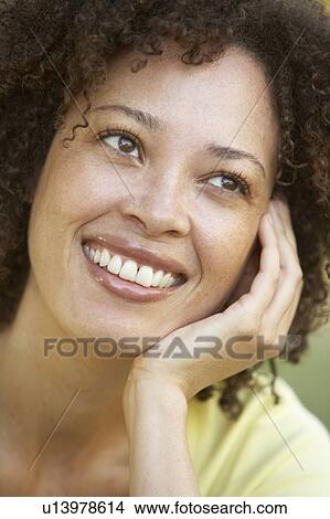 Portrait Of Young Woman In Park View Large Photo Image Picture - Portrait Of Young Woman In Park. Fotosearch