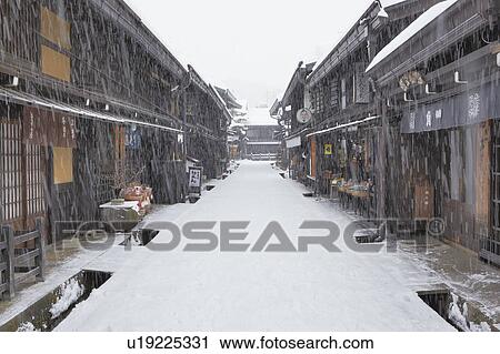 Alley in Winter View Large Photo Image Stock Image - Alley in Winter. Fotosearch