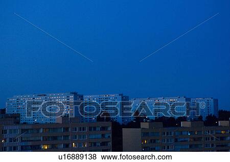 Apartment at night, Stockholm, Sweden View Large Photo Image Stock Photo - Apartment at night, Stockholm, Sweden. Fotosearch