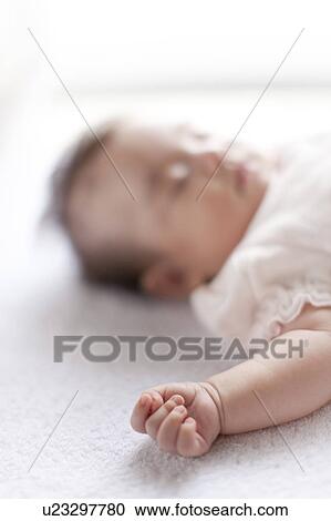 Stock Image - Baby sleeping. Fotosearch
