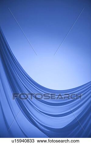 Stock Image - Blue Curtain. Fotosearch