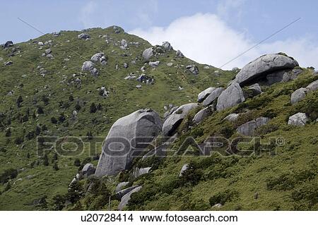 Picture - Boulders in Mountain. Fotosearch