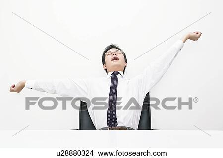 Businessman stretching View Large Photo Image Picture - Businessman stretching. Fotosearch