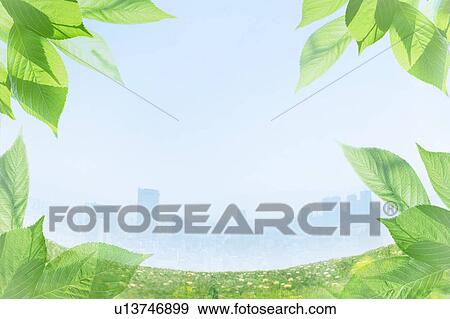 City and Nature View Large Photo Image Stock Photo - City and Nature. Fotosearch