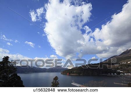 Clouds Over Lake Ashi View Large Photo Image Stock Photo - Clouds Over Lake Ashi. Fotosearch