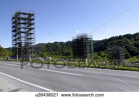 Stock Image - Construction Site by Roadside. Fotosearch