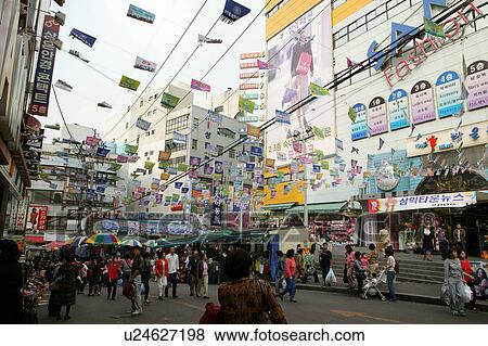 Stock Photo - Crowded Street. Fotosearch