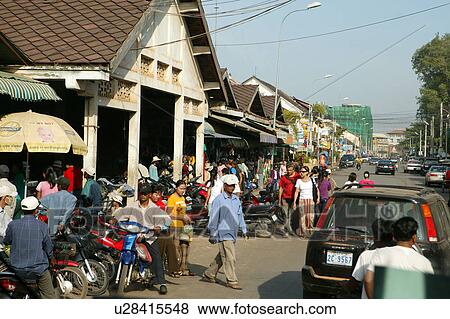 Stock Photo - Crowded Street. Fotosearch