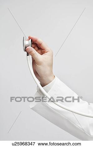 Stock Photo - Doctor with stethoscope. Fotosearch