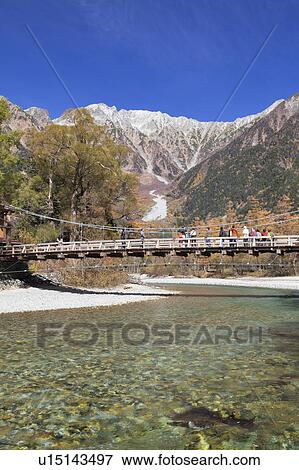 Stock Photo - Footbridge Over River. Fotosearch