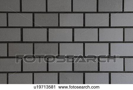 Stock Image - Gray Brick Wall. Fotosearch