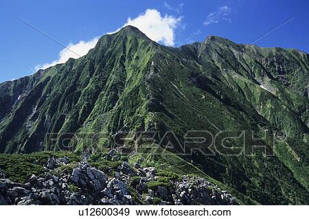 Stock Photo - Japanese alps. Fotosearch