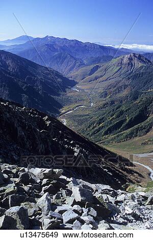 Stock Photo - Japanese Alps. Fotosearch