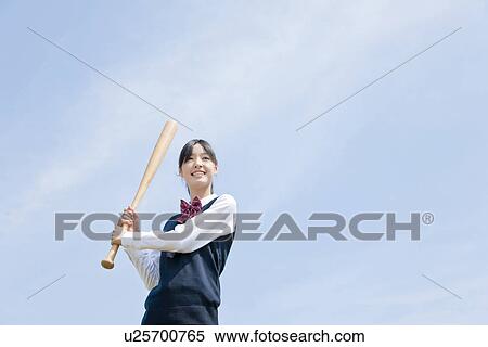 Stock Photography - Junior High School Student Playing Baseball. Fotosearch