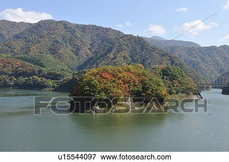 Stock Photo - Lake Ikari-ko, Tochigi Prefecture, Honshu, Japan. Fotosearch