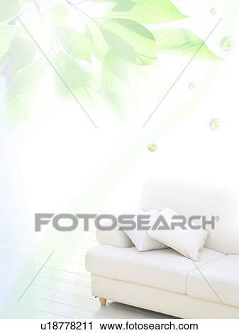 Leaves Over Sofa View Large Photo Image Stock Image - Leaves Over Sofa. Fotosearch