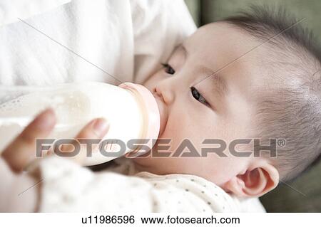 Mother feeding milk to baby boy View Large Photo Image Stock Photograph - Mother feeding milk to baby boy. Fotosearch