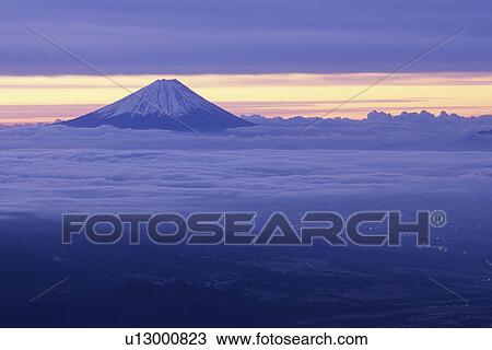 Mount Fuji at Dawn View Large Photo Image Stock Image - Mount Fuji at Dawn. Fotosearch