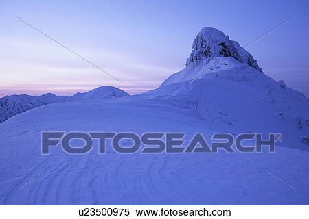 Stock Photography - Mount Hakkaisan in Winter. Fotosearch