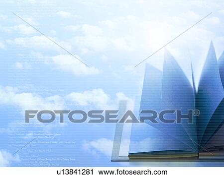 Open Book and Sky View Large Photo Image Stock Image - Open Book and Sky. Fotosearch