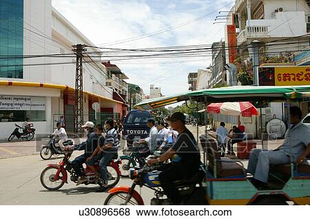 Phnom Penh Traffic View Large Photo Image Stock Photo - Phnom Penh Traffic. Fotosearch