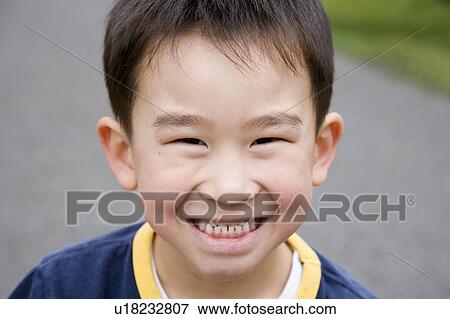 Portrait of Cheerful Boy View Large Photo Image Stock Photo - Portrait of Cheerful Boy. Fotosearch