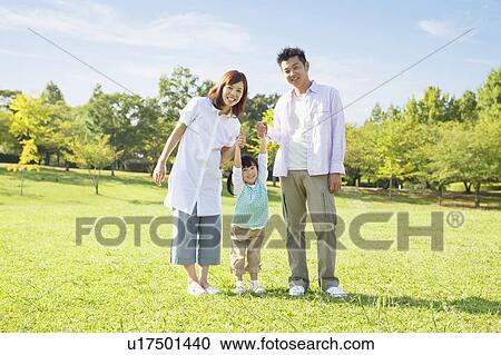 Stock Image - Portrait of family. Fotosearch