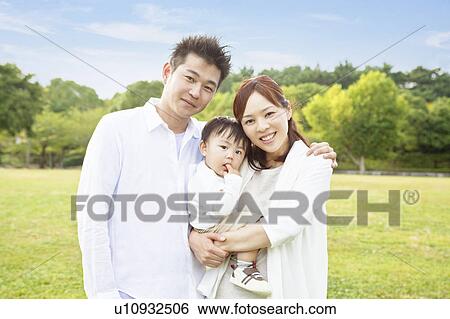 Stock Photograph - Portrait of family. Fotosearch