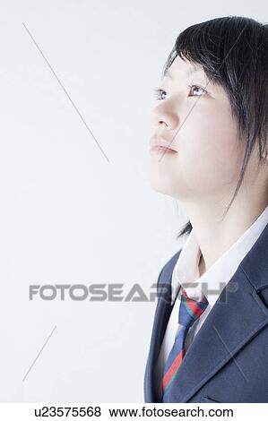 Portrait of Schoolgirl View Large Photo Image Stock Photo - Portrait of Schoolgirl. Fotosearch