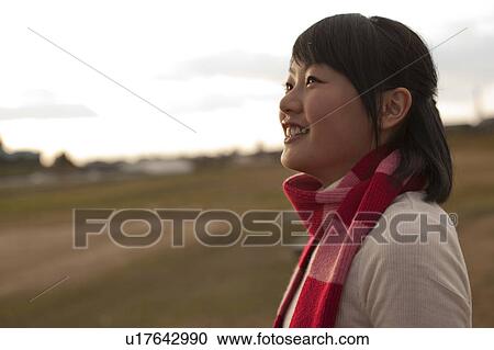 Portrait of Teenage Girl at Dusk View Large Photo Image Stock Image - Portrait of Teenage Girl at Dusk. Fotosearch