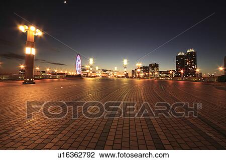 Promenade at Night View Large Photo Image Stock Image - Promenade at Night. Fotosearch