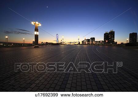 Stock Photo - Promenade at Twilight. Fotosearch